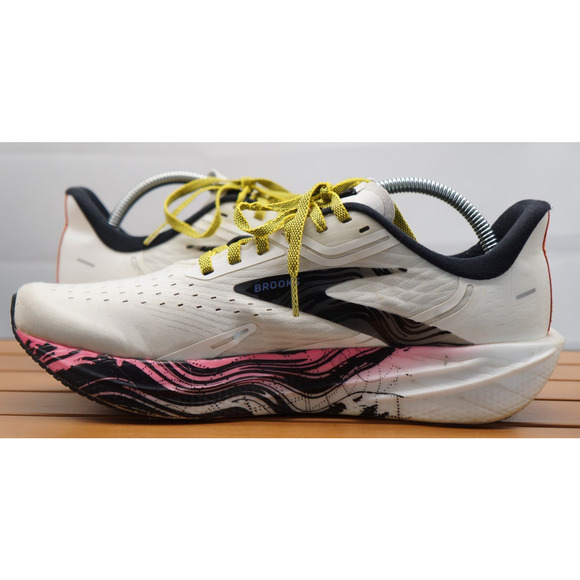 Brooks Hyperion Max Women's Running Shoes Size 10.5 White Pink Glo - Picture 7 of 10